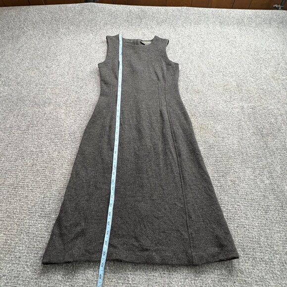 Banana Republic Dress Womens 6 Gray Wool Blend Sleeveless Sheath Neutral Career - Picture 8 of 12